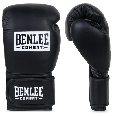 Produktbild von Boxhandschuhe aus Leder MASILIO Black/White 16 oz BENLEE