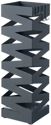 Produktbild von Regenabstellhalter mit 4 Haken und ausziehbarer Regenwassersammlung - 15,5 x 15,5 x 49 cm