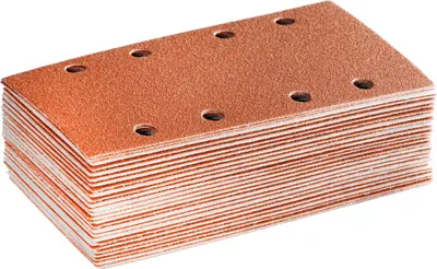 Immagine prodotto di Set di carta abrasiva Starcke, 50 pezzi, perforazione a 8 fori, grana: 40, (L x L: 185 x 93 mm) 50 pezzi