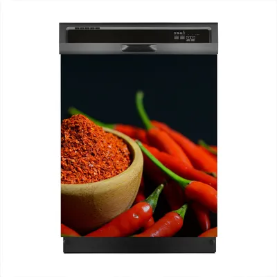 Produktbild von Aufkleber sticker 60x70 cm Dekorative folie Spülmaschine - Paprika Gemüse