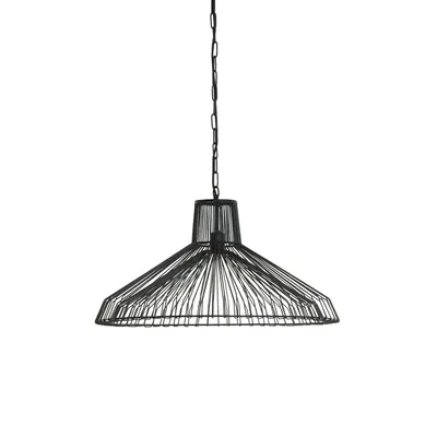 Productafbeelding van Light & Living - Hanglamp Kasper - Zwart - Ø65cm - Hanglamp - Eettafel lamp - Woonkamer lamp - Slaapkamer lamp - Woonkamer