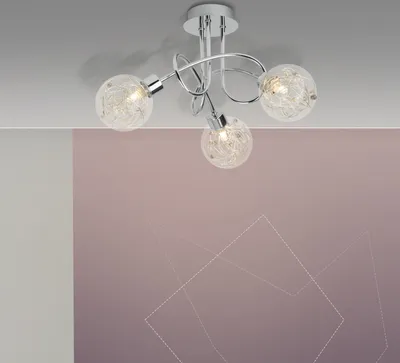Produktbild von BRILLIANT Deckenleuchte Joya | dekorative Deckenleuchte | Metall/Glas | chrom | 3x G9 max. 33 W