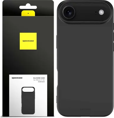 Immagine prodotto di Custodia in silicone Spacecase per iPhone 17 Air nero