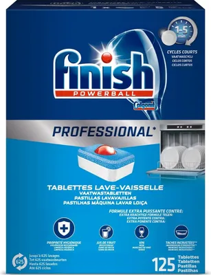Produktbild von Tabletki do zmywarki FINISH Powerball Professional 125szt