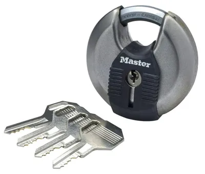Produktbild von Master Lock LKM40 Vorhängeschloss Schwarz Edelstahl