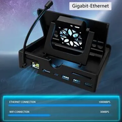 Produktbild von Konsolen-Dockingstation Steam Deck 6 in 1  dock,Docking-Station,Handgehaltene Ständer,HDMI4K60HZ, Mit Ventilatorkühler