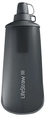 Image de LifeStraw Peak Serie Collapsible Bottle, Faltbare Flasche Mountain Grey, 1 Liter