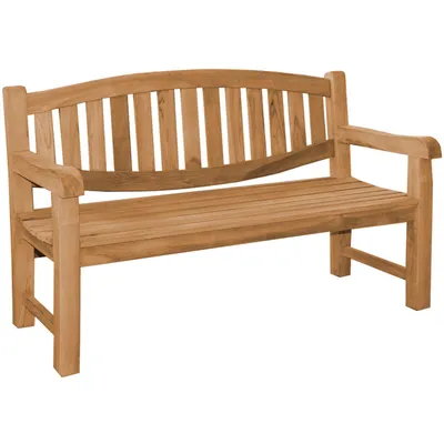 Produktbild von Teako Design Gartenbank Bergamo Teakholz Massiv Wetterfest 150 cm