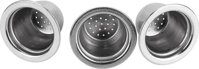 Zdjęcie produktu dla 3 sztuki / zestaw kapsułek do kawy wielokrotnego użytku Filtr wielokrotnego użytku ze stali nierdzewnej 30x22x20 mm Pasuje do Nespresso