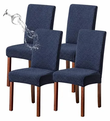 Produktbild von Dehnbare Jacquard-Stuhlhussen für Esszimmerstühle