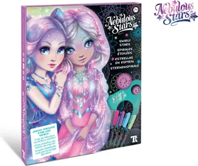 Produktbild von Nebulous Stars kreatives Spiral-Zeichenset mit Neon-Gelstiften