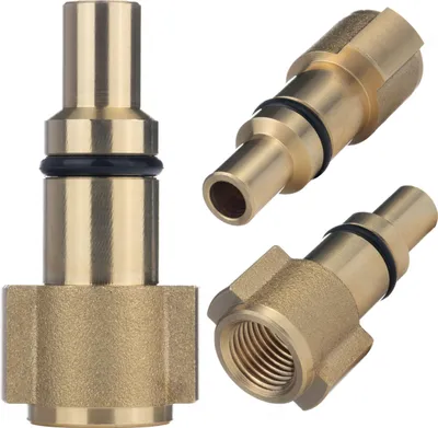 Produktbild von Rosfix Adapter 1/4" Innengewinde – Ersatzteil für Hochdruckreiniger Lavor (neu), Parkside | Messing | 160bar, 60°C | Schnellmontage