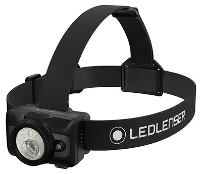 Productafbeelding van Ledlenser hoofdlamp HF7R, zwart, 1200 lumen, bereik van 210 meter, 60 uur brandduur, IP67 waterdichtheid, USB-C, oplaadbare batterij