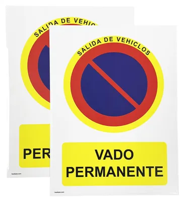 2er-Pack Parkverbot-Aufkleber, selbstklebend, 20x15 cm