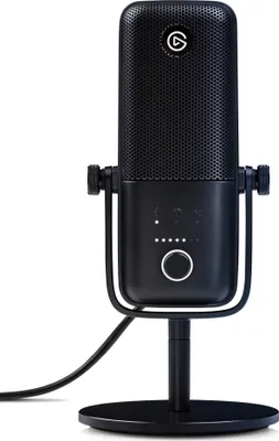 Produktbild von Elgato Wave 3 USB-Kondensator-Desktop-Mikrofon 24bit/96kHz Schwarz