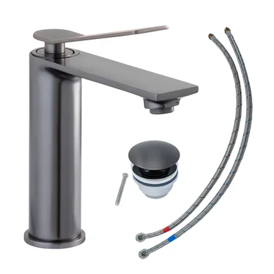 Produktbild von SCHÖNER WOHNEN-Kollektion Waschtischarmatur VIOLA M, Industrial, Wasserhahn geeignet für wandhängende Waschbecken in Ihrem Bad