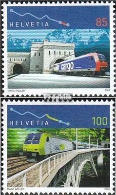 Produktbild von Briefmarken Schweiz 2006 Mi 1952-1953 (kompl.Ausg.) gestempelt Simplontunnel und Lötschbergbahn