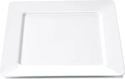 Zdjęcie produktu dla Płaski talerz 25 x 25 cm, biały, seria Melamine