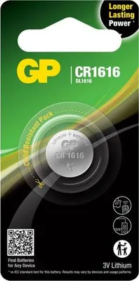 Immagine prodotto di Batterie GP Batteria GP CR1616 a bottone in blister 5p