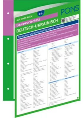 Immagine prodotto di PONS Basiswortschatz auf einen Blick Deutsch-Ukrainisch