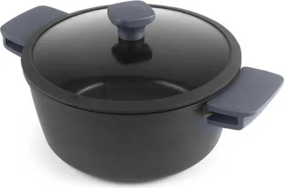Productafbeelding van Ibili-Neo pan met deksel, aluminium/quantanium, 28x12,5 cm, 6,4 liter, zwart
