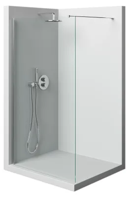 Produktbild von Duschabtrennung Duschwand Dusche Duschkabine (BxH) 120 x 200 cm Walk-In AquaSplash DIY Glas 8 mm