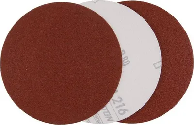 Immagine prodotto di carta vetrata 150 mm P80 3 pezzi velcro / fustellati