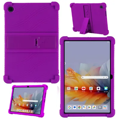 Produktbild von Tablet Hülle für Lenovo Tab M10 Gen 3 10,1" TB-328F 2022, Stoßfeste Weiches Silikon Schutzhülle mit Standfunktion Lila