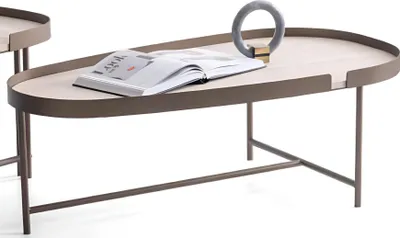 Immagine prodotto di Elegante tavolino da salotto beige Tavolini moderni in legno per soggiorno