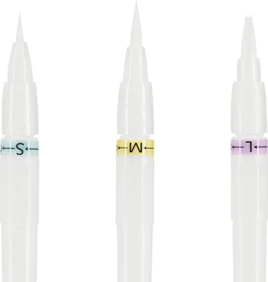 Produktbild von Wassertankpinsel 3er Set, nachfüllbar, Pinselspitzen S, M, L für Aquarell, Tusche & Tinte