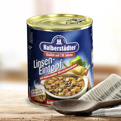 Produktbild von Halberstädter Suppen & Eintöpfe, Linsen-Eintopf