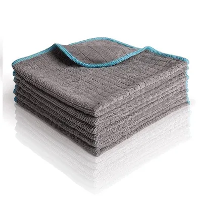 Zdjęcie produktu dla HEYNNA Bonorum 6 x ściereczki z mikrofibry 380 GSM, niestrzępiące się, do pielęgnacji samochodu, sprzątania i gospodarstwa domowego, 40 x 40 cm