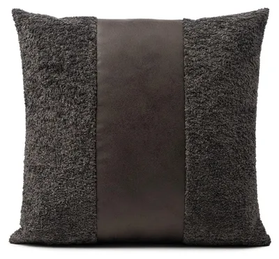 Produktbild von GÖZZE Kissen GLAMET anthrazit BH 40x40 cm grau Dekokissen