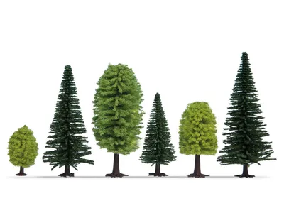 Image de NOCH 26811 H0 TT Forêt mixte 25 arbres, 5 - 14 cm de haut