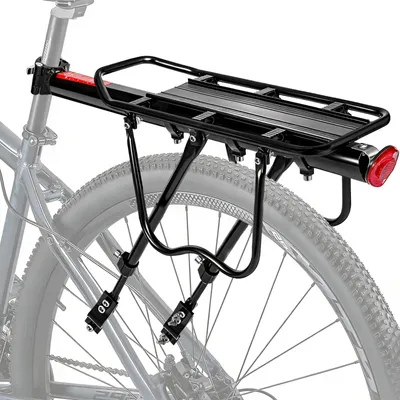 Produktbild von Fahrradgepäckträger, Aluminiumlegierung, Schnellverschluss für Fahrräder von 26-29 Zoll mit Reflektor, Tragfähigkeit 50 kg