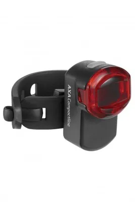 Immagine prodotto di AXA COMPACTLINE, luce posteriore per bicicletta, 1 LED, alimentazione USB, accensione/spegnimento, colore rosso