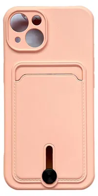 Produktbild von Hülle für iPhone 15 Silikon-Kartenhalterschutz in Rosa