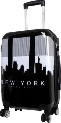 Produktbild von Polycarbonat Kleiner Handgepäck Reisekoffer Manhattan New York 55 cm Motivkoffer
