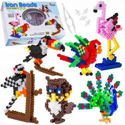 Produktbild von DK Bügelperlen Set Große 3D Vogel 3000 Teile