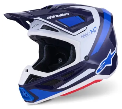 Obrázek produktu pro Helma Alpinestars SM7 Rise, modrá/bílá, velikost: XS