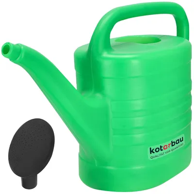 Productafbeelding van KOTARBAU® Gieter, 10 liter, ovaal, duurzame tuingieter van kunststof, voor het gieten van bloemen met gietdouche, irrigatiesysteem, gieter, bloemgieter voor binnen en buiten