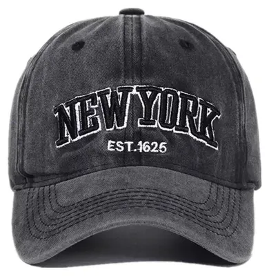 Immagine prodotto di Cappello da baseball, modello snapback, stile vintage, ricamo, protezione UV, colore nero, cotone