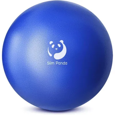 Produktbild von Gymnastikball Klein 23cm Pilates Ball mit Aufblasbarem Strohhalm Indigo