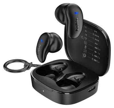 Produktbild von Belkin SoundForm Anywhere, Verkabelt & Kabellos, Anrufe/Musik, 4 g, Kopfhörer, Schwarz