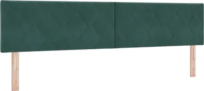 Produktbild von vidaXL Kopfteil Dunkelgrün 200 cm Samt