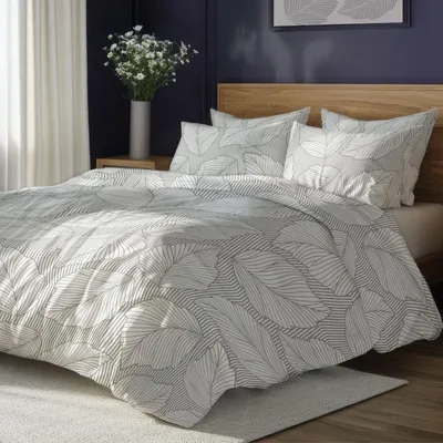 Obrázok produktu pre Posteľná bielizeň 140x200 cm + 70x90 cm 100% bavlna Posteľná súprava Obliečka na perinu (Gusto 006)