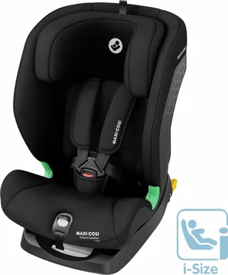 Produktbild von Maxi-Cosi Titan S Comfort i-Size, atmungsaktive Komfortstoffe, mitwachsender Kindersitz, 15 Monate–12 Jahre, ISOFIX Kindersitz Auto, Authentic Black