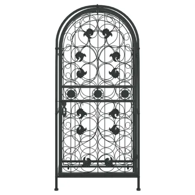 Produktbild von (Robust Möbel) Weinregal für 33 Flaschen Schwarz 45x36x100cm Schmiedeeisen - Weinregale CL405106