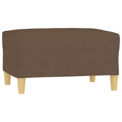Image de Repose-pied Marron 70x55x41 cm Tissu