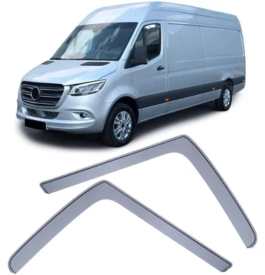Für Mercedes Sprinter W907 2018- Windabweiser Regenabweiser Windschutz Schwarz in der Farbe Schwarz von Carparts-Online GmbH